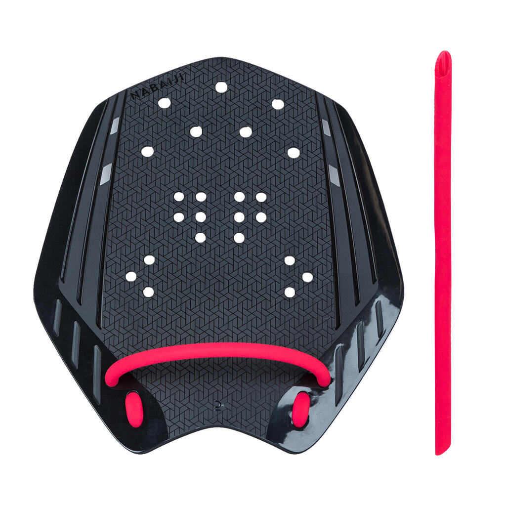 SWIMMING HAND PADDLES 900 XL BLACK RED