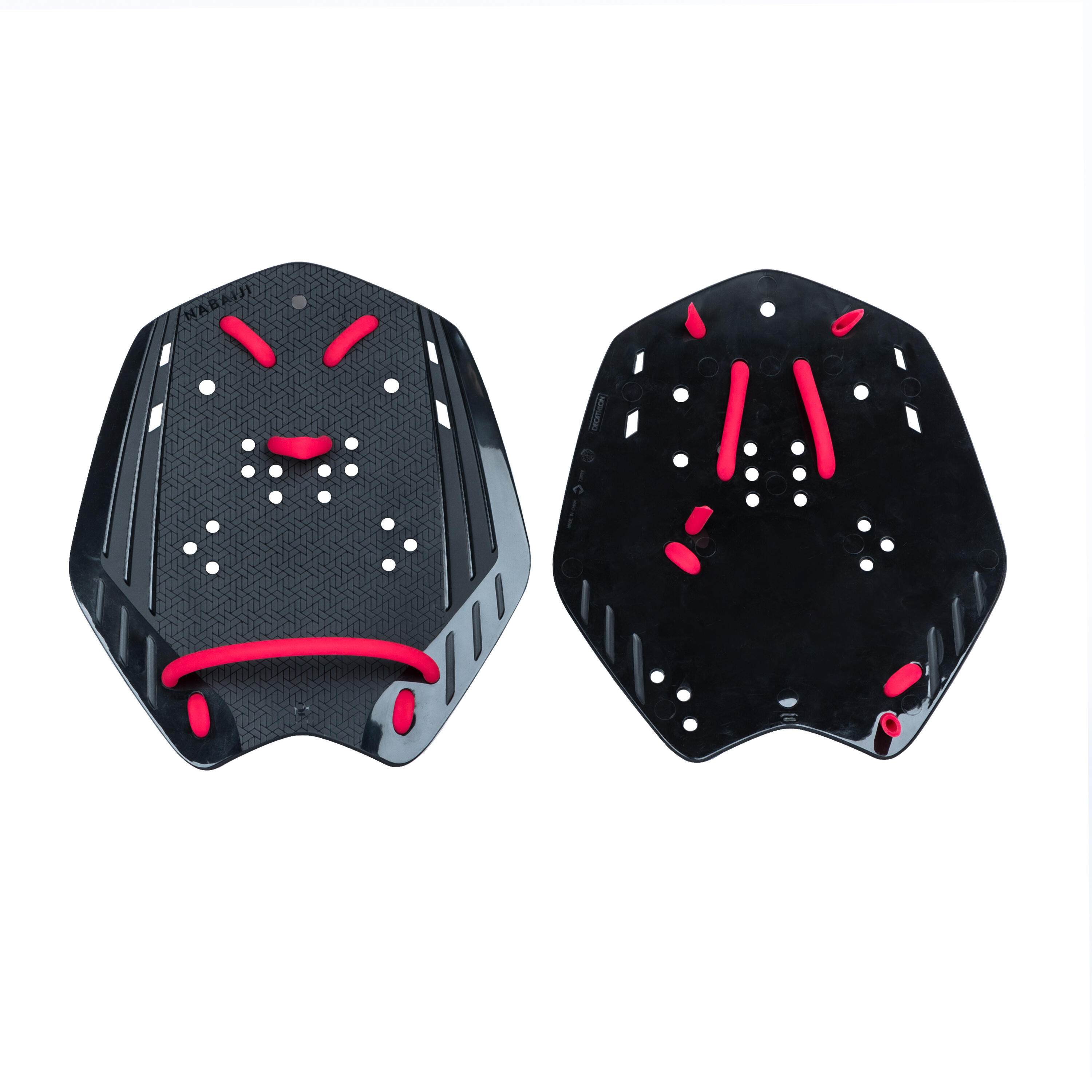 NABAIJI SWIMMING HAND PADDLES 900 XL BLACK RED