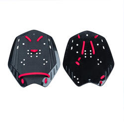 PLAQUETTES DE  NATATION  900 XL NOIR ROUGE