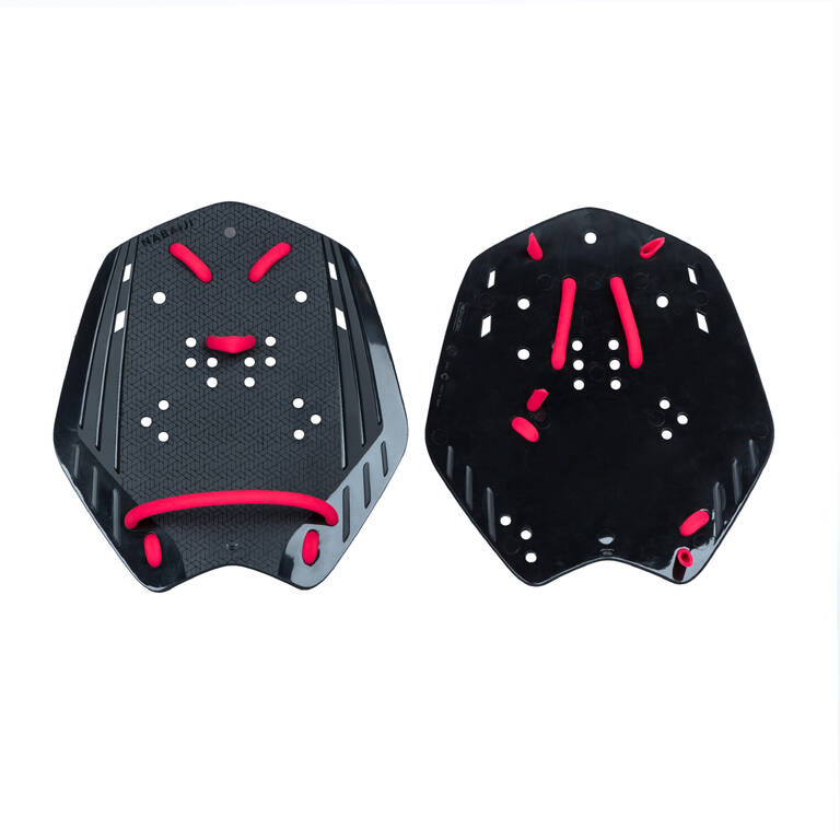 SWIMMING HAND PADDLES 900 XL BLACK RED