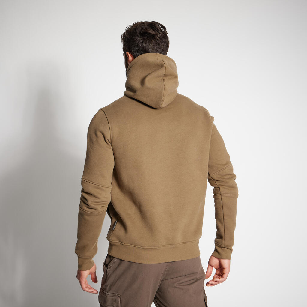 Kapuzensweater 500 khaki/camouflage 