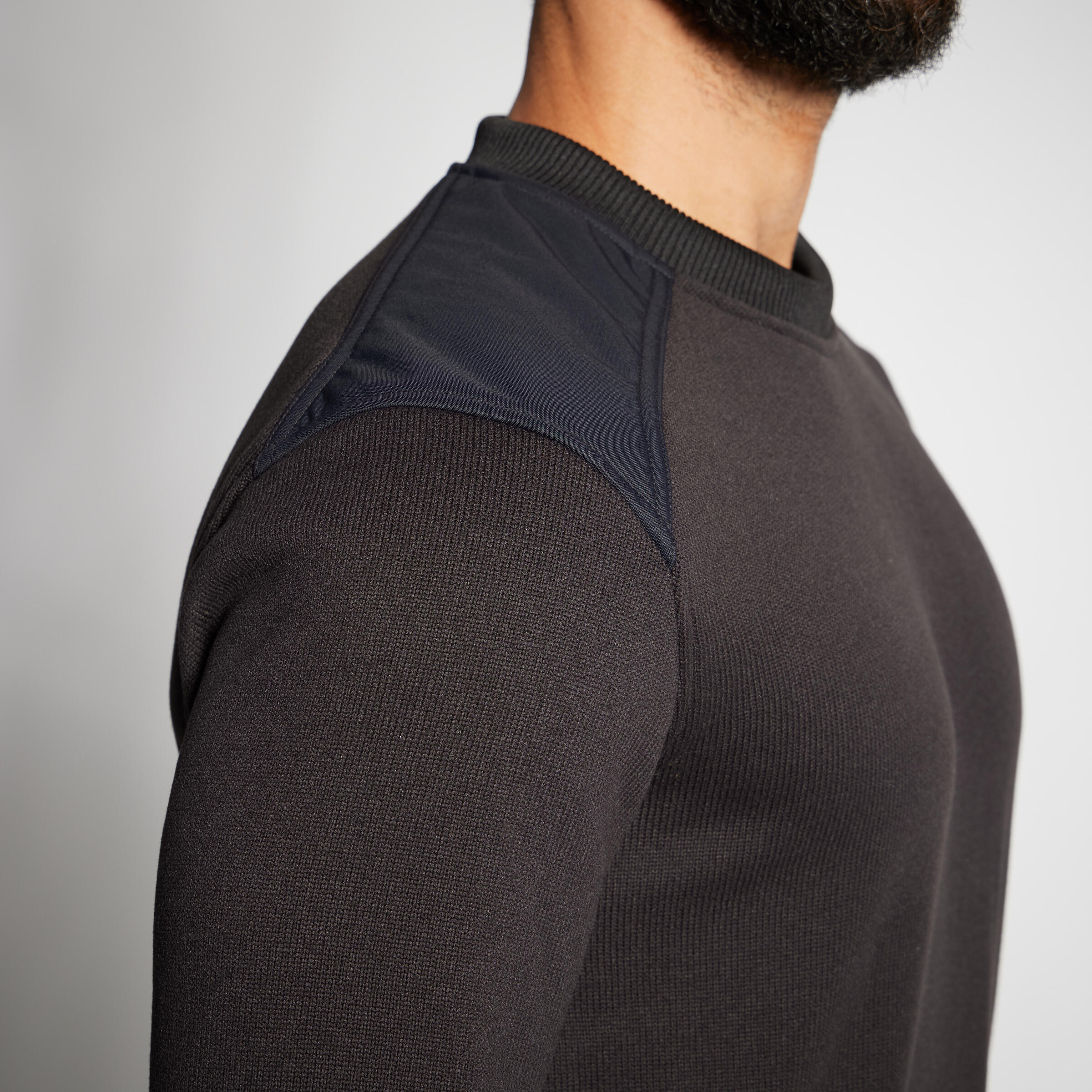 Men's Sweater - 500 Black - SOLOGNAC