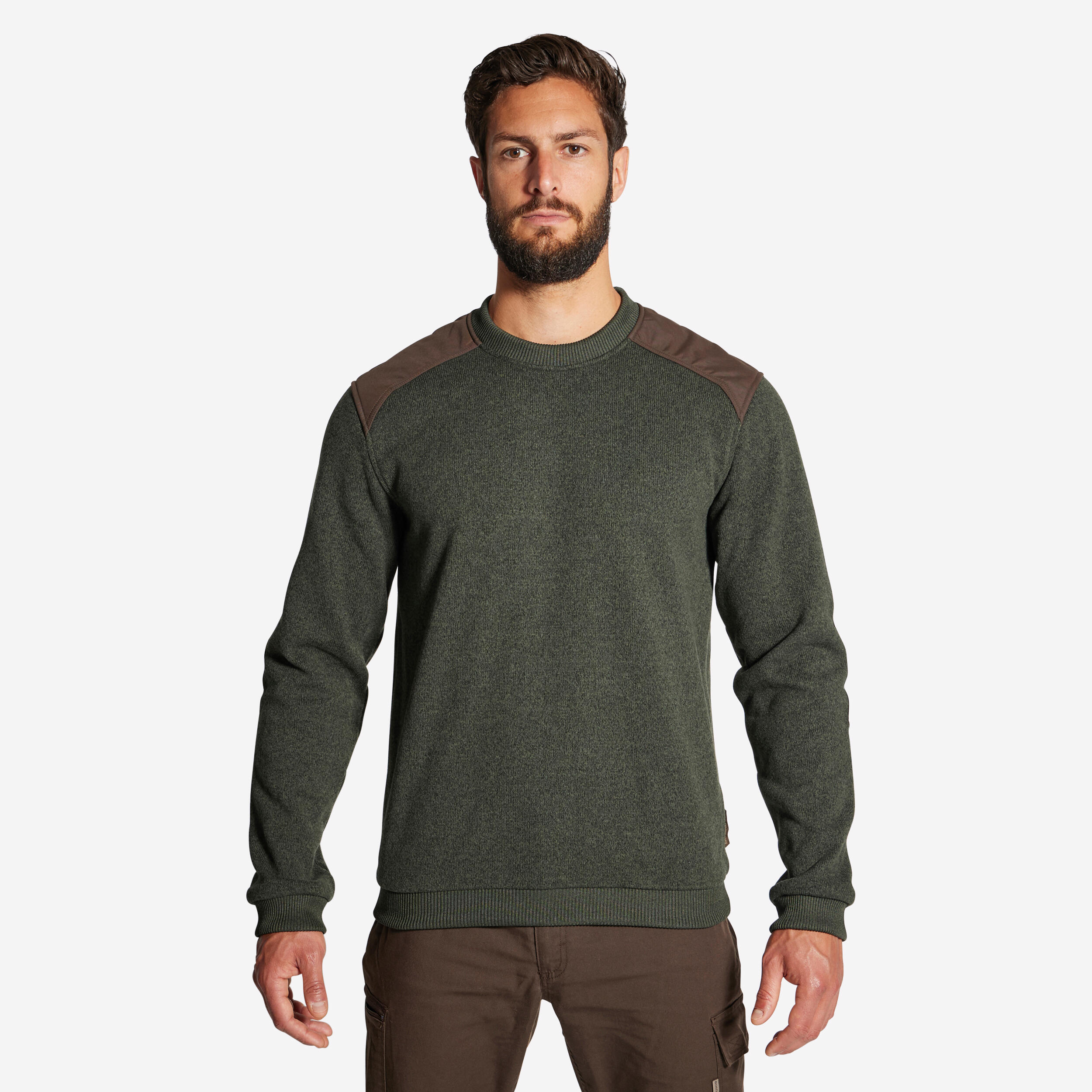 Solognac - Pull 500 Vert - Pull - Chasse Et Tir Sportif - Marron-vert - 38 S - Decathlon