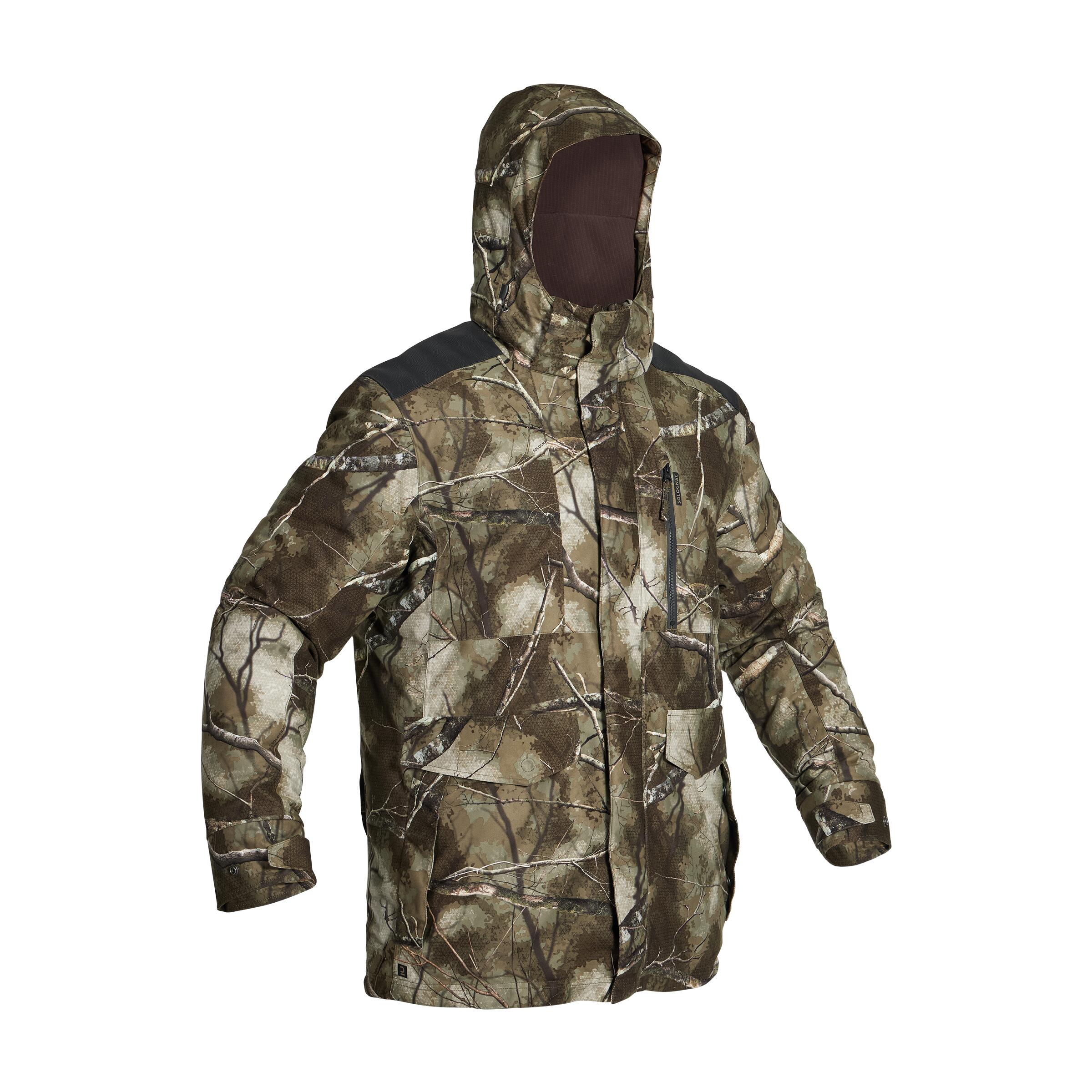 Veste de chasse chaude imperméable et silencieuse - 500 Treemetic - SOLOGNAC