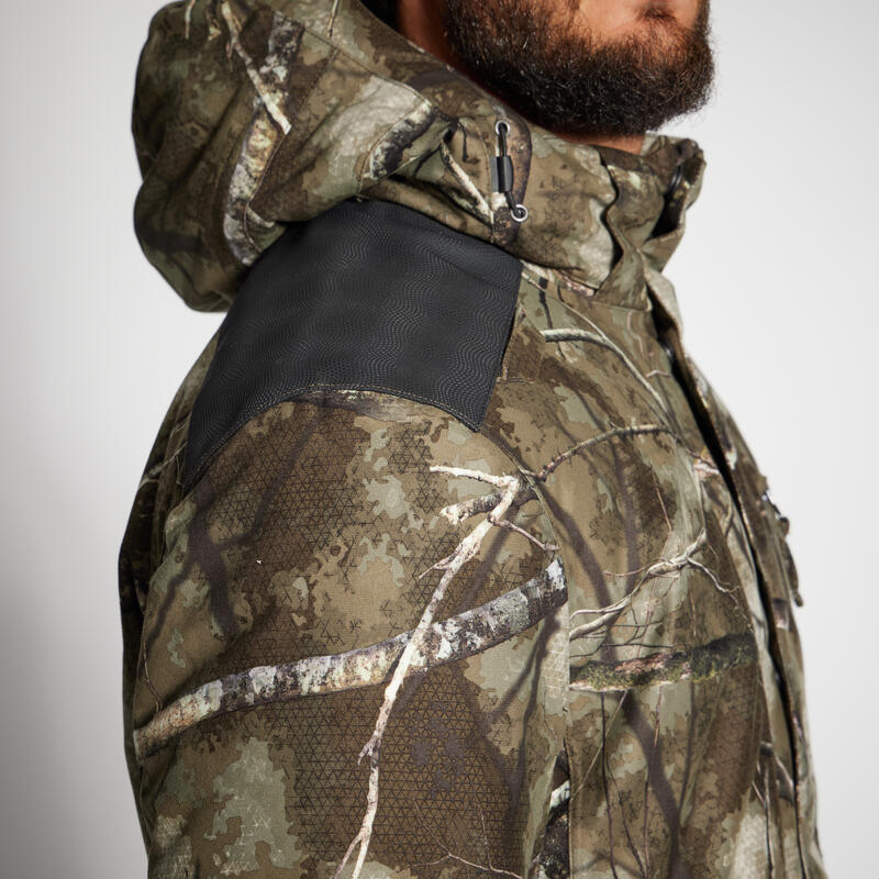 VESTE CHASSE CHAUDE IMPERMÉABLE ET SILENCIEUSE 500 TREEMETIC