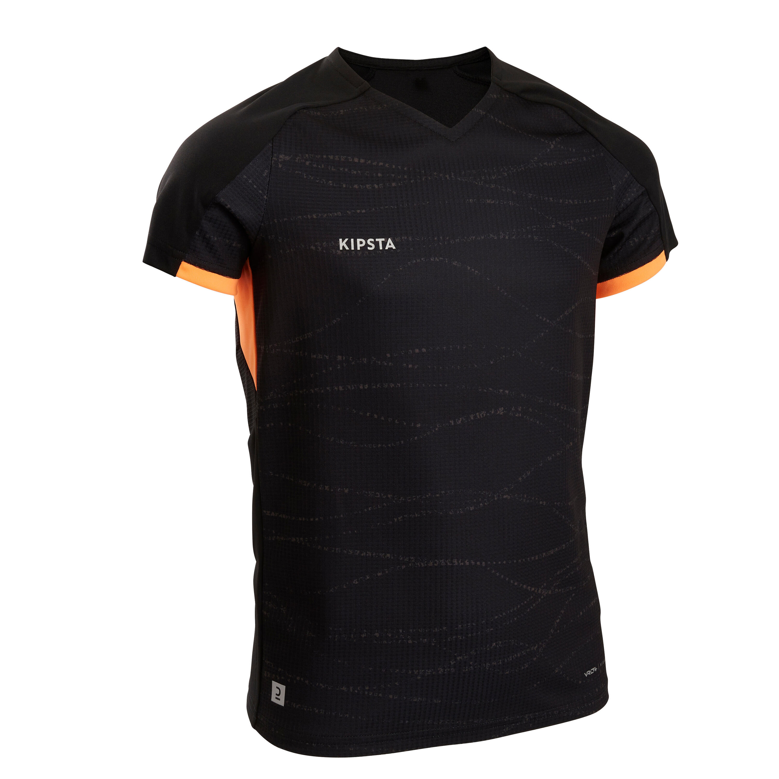 KIPSTA Girls' Football Shirt Viralto - Black/Orange