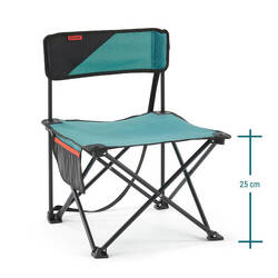 LOW FOLDING CAMPING CHAIR MH100 Blue