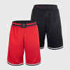 Basketbalové šortky SH500R obojstranné unisex čierno-červené