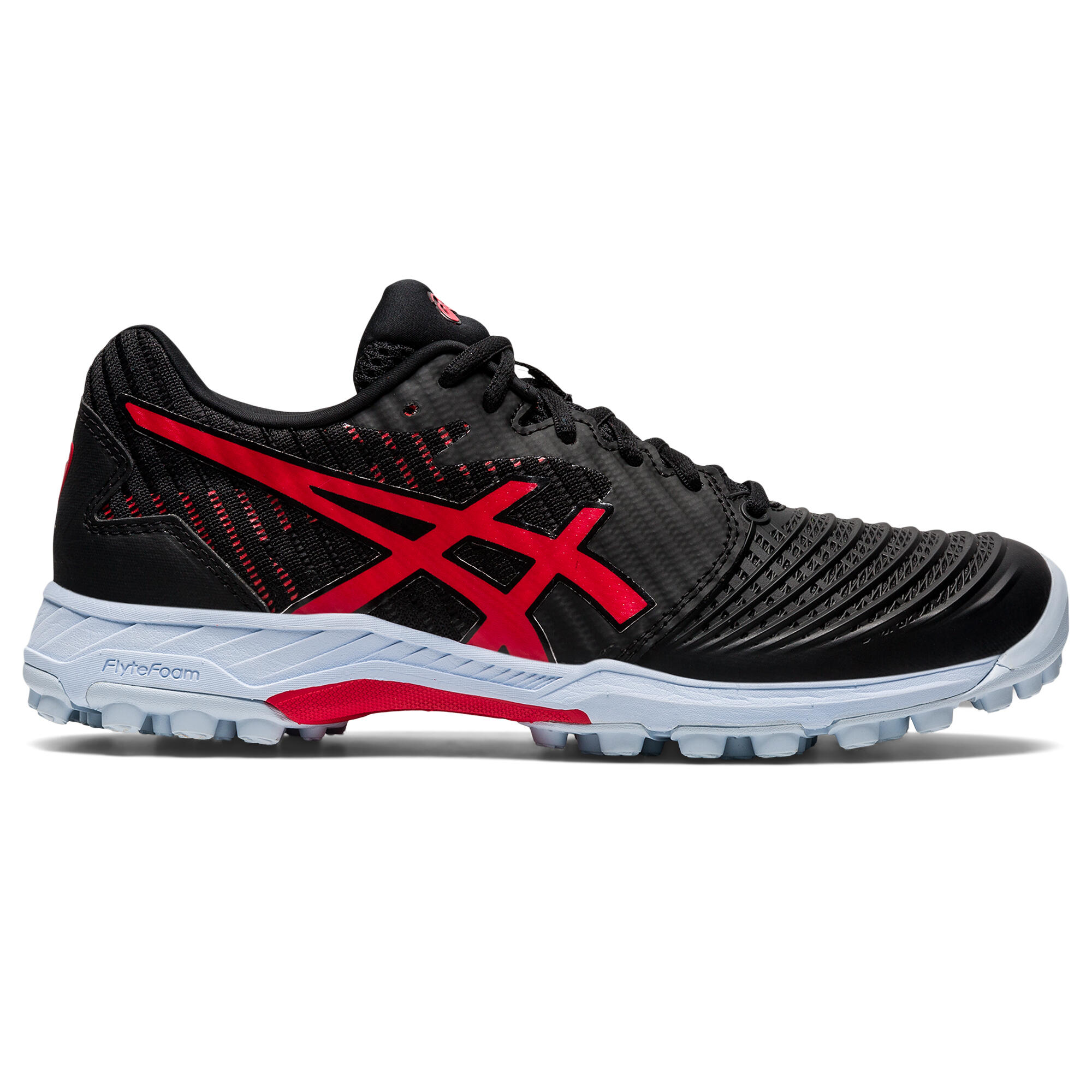 ASICS Hockeyschoenen voor dames hoog intensief FFultimate zwart en roze