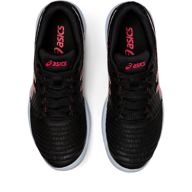 black and pink asics