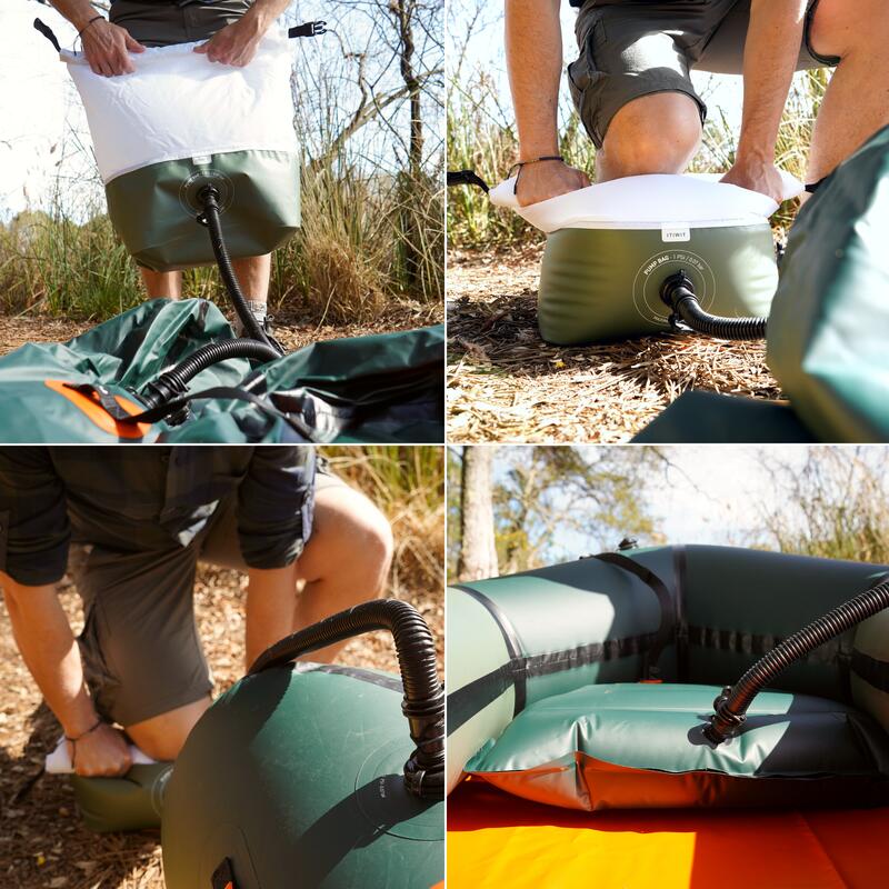 Caiac gonflabil Packraft 100 râu TPU PR100 1 loc