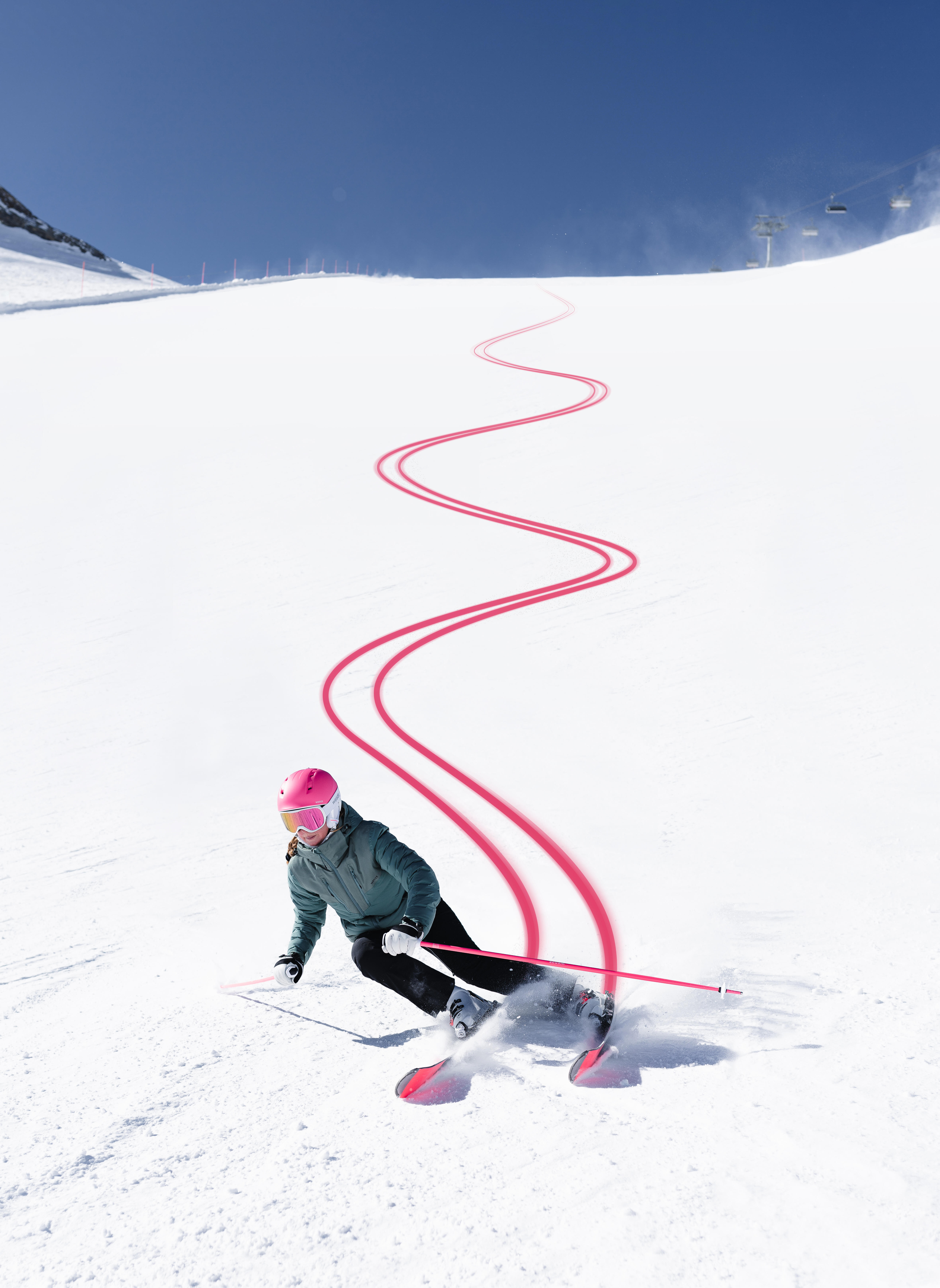 Skis alpins avec fixations femme – Boost 900 R - WEDZE