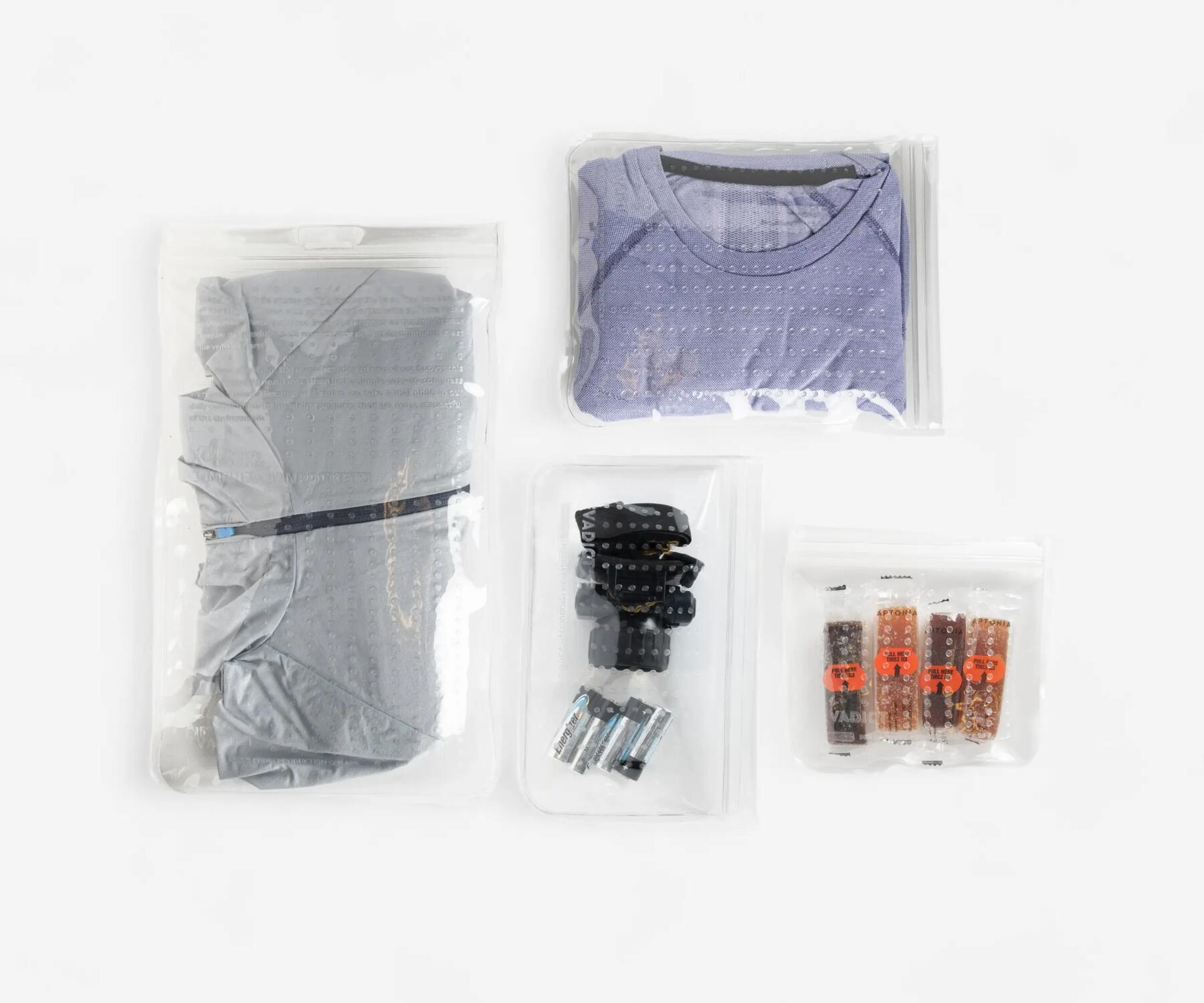 compressible travel pouches