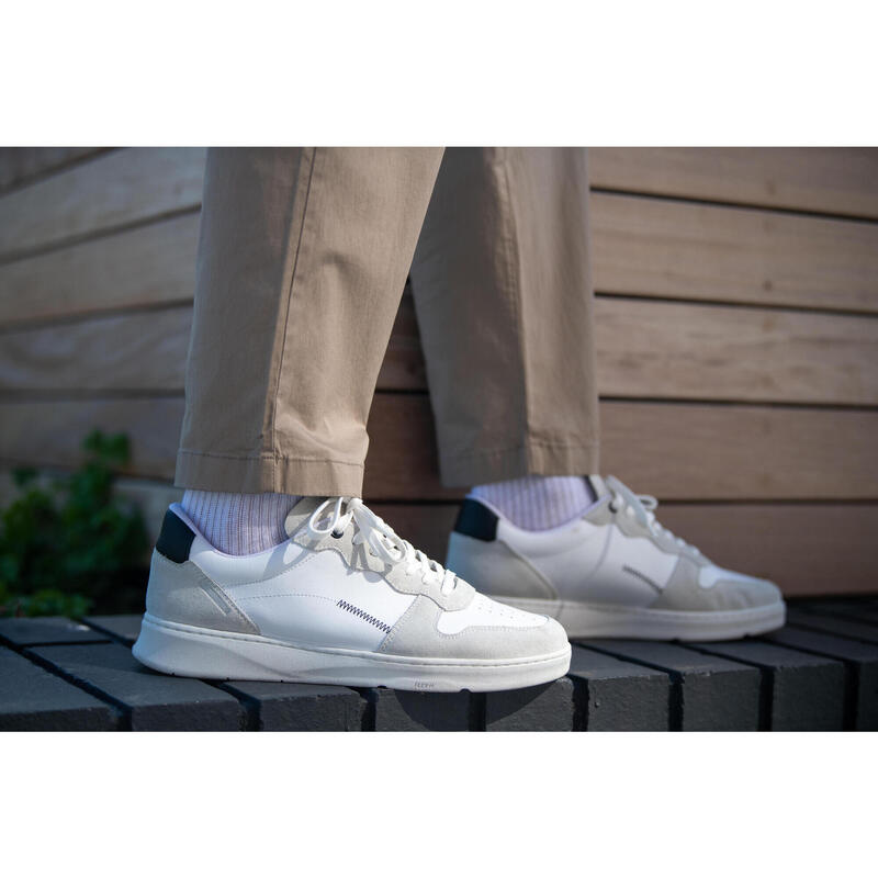 Heren sneakers van leer Walk Protect wit