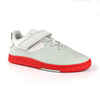 Kinder Fussball Hallenschuhe - Street Football Barrio grau/rot