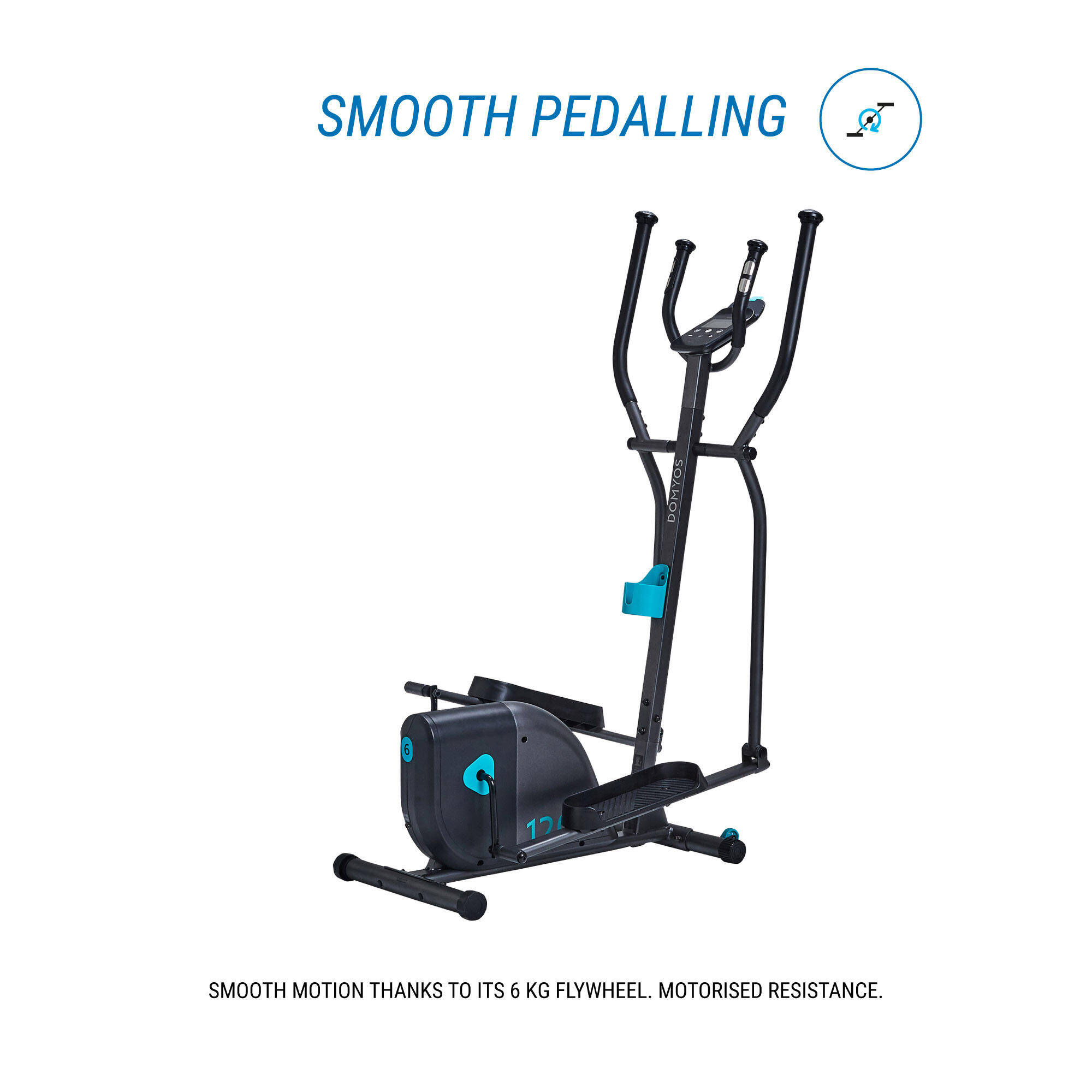 Elliptical EL120, 6kg Flywheel, 10 Resistance Levels, Cross Trainer, Max 100 kg -  4