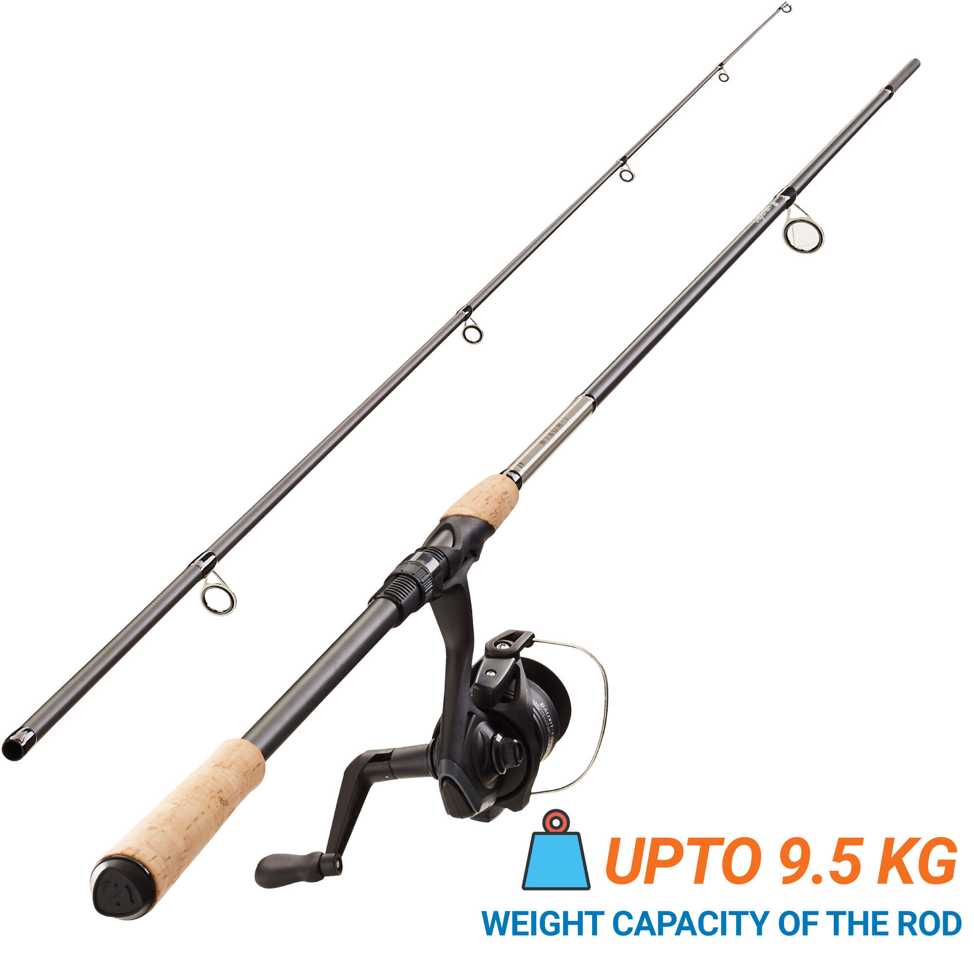 Quantum Strategy Spinning Reel and Fishing Rod Combo, Graphite