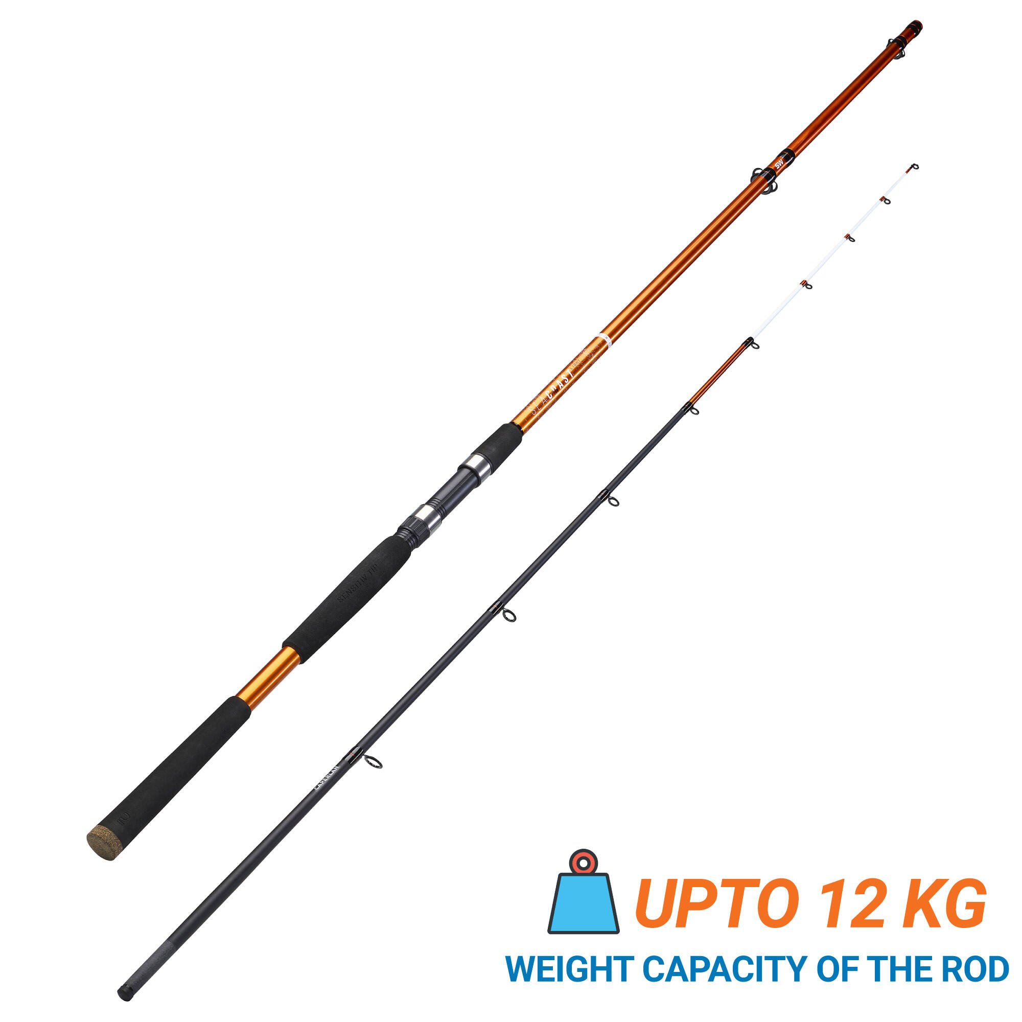 Fishing Rod 9ft Exotic and Tuna Wixom-9 - Black - One Size By CAPERLAN | Decathlon