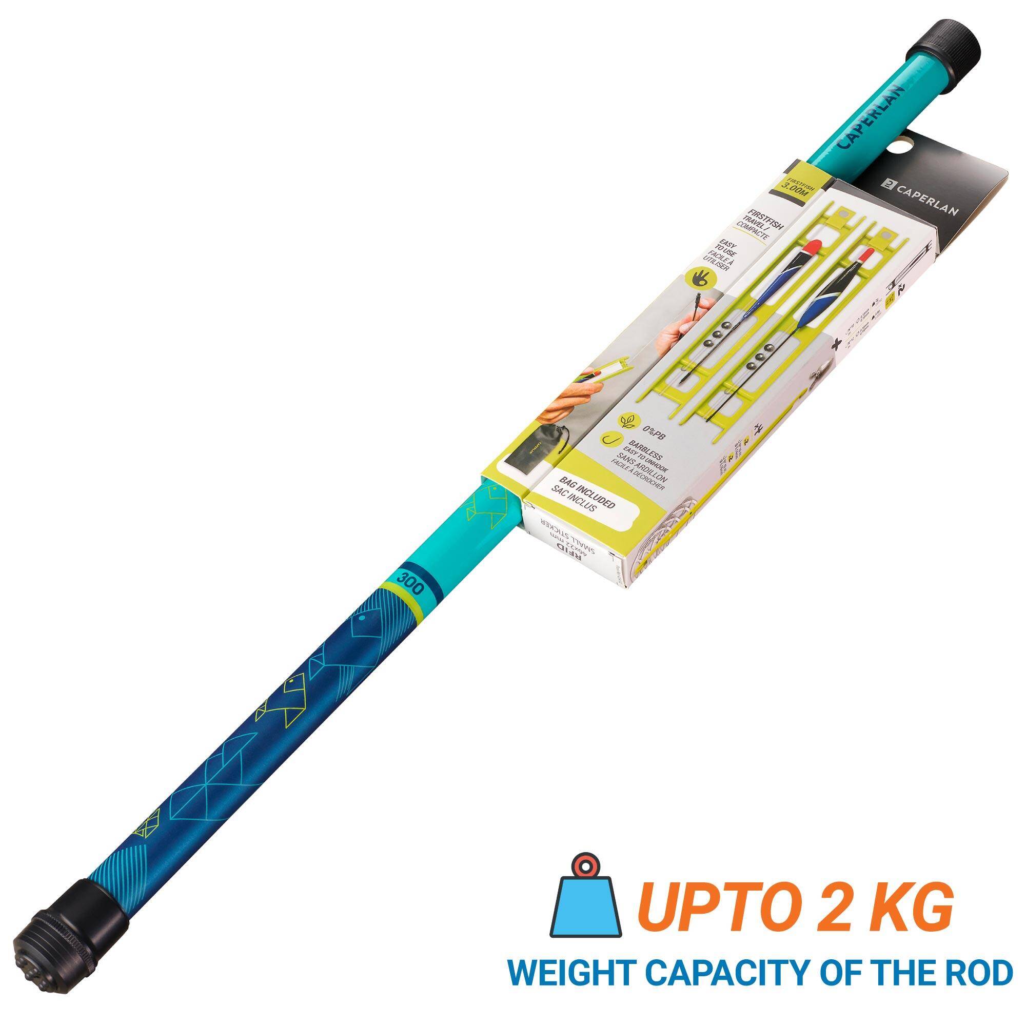 Fishing Rod 10ft Firstfish Travel 300 Kit - Blue -  1