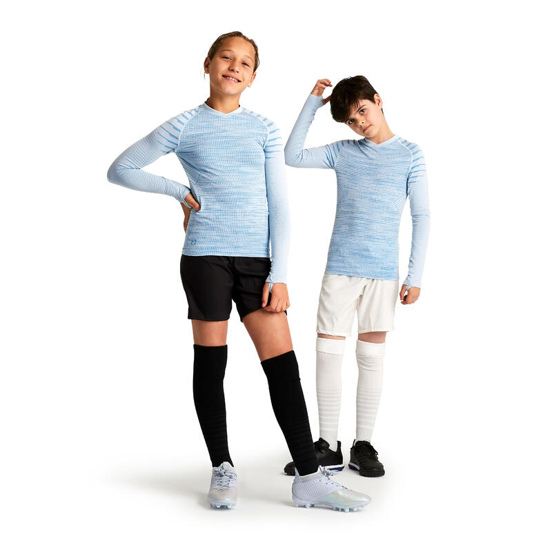 Çocuk Futbol Termal İçlik - Açık Mavi - Uzun Kollu - Keepdry 500