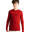 Camiseta térmica de fútbol manga larga Niño Kipsta Keepdry 500 rojo
