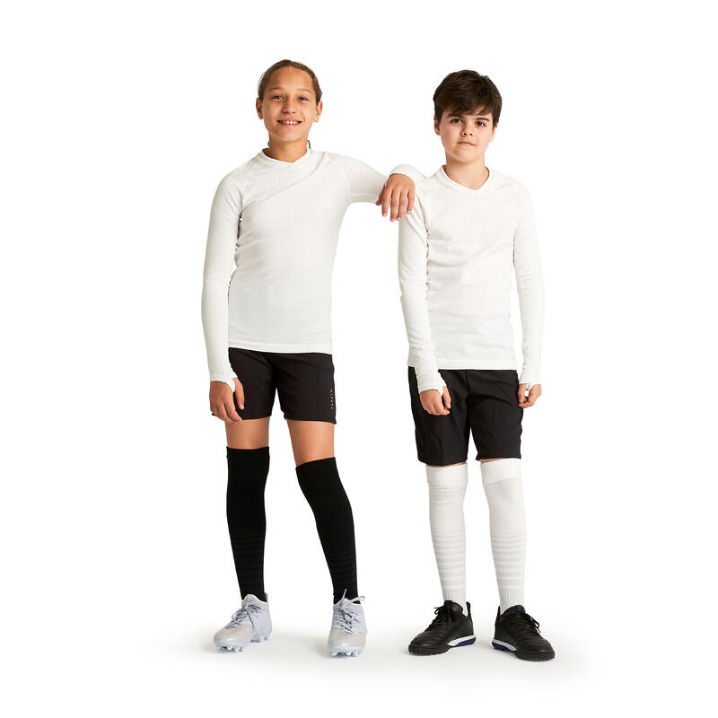 Kinder Fussball Funktionsshirt langarm ‒ Keepdry 500 weiss