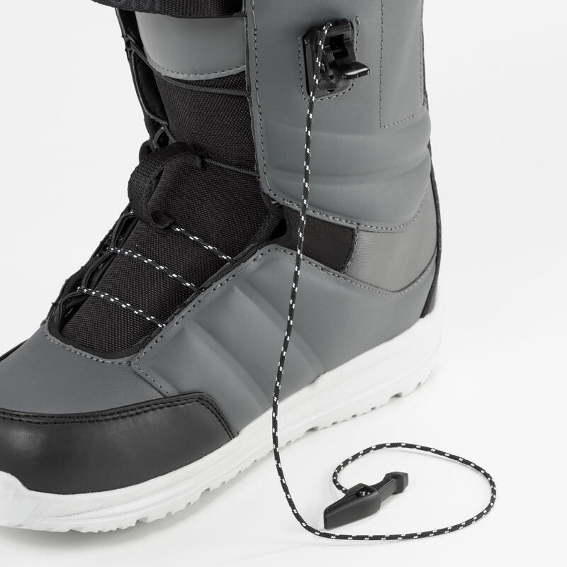 Snowboardboots voor heren freestyle snel aanspansysteem Freedom SL grijs