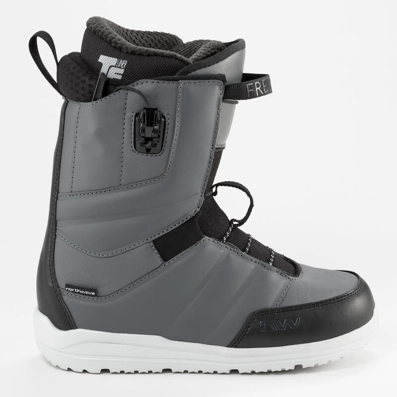Botas snowboard freestyle Hombre North Wave Freedom SL-gris