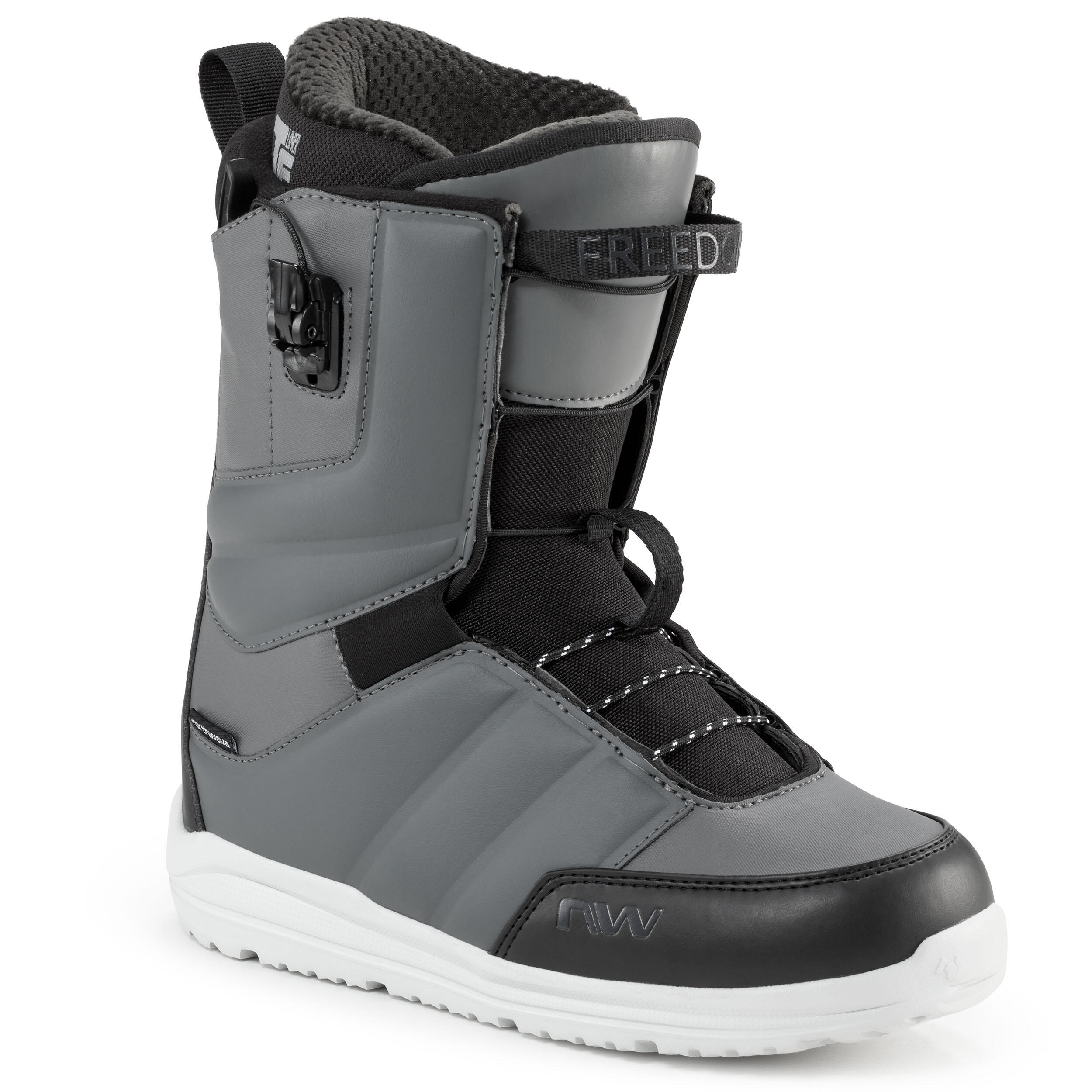 Men's Freestyle Quick Tightening Snowboard Boots - Freedom SL - Grey 1/10