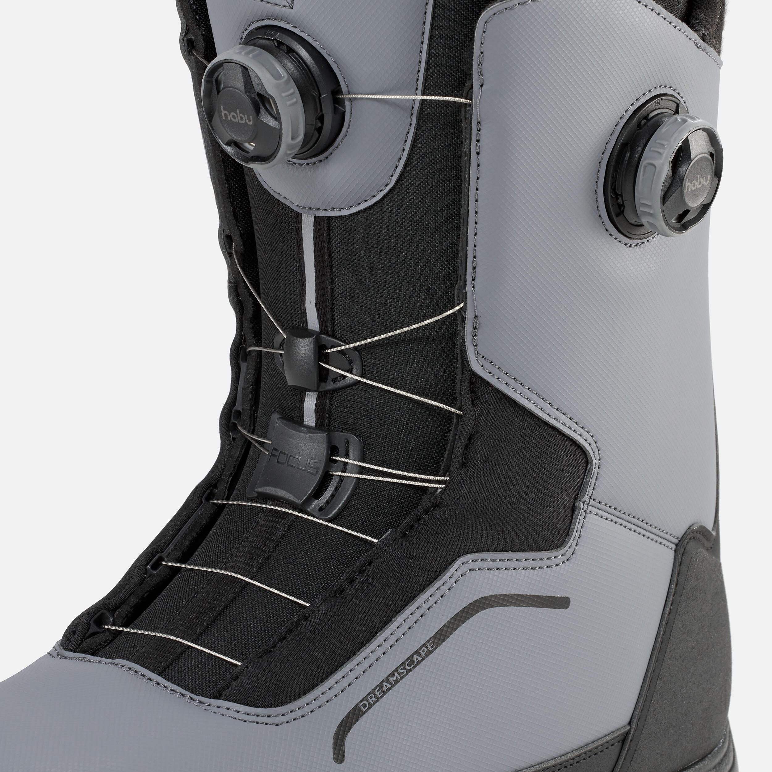 Double wheel snowboard boots, rigid flex - Allroad 900 Grey 11/15