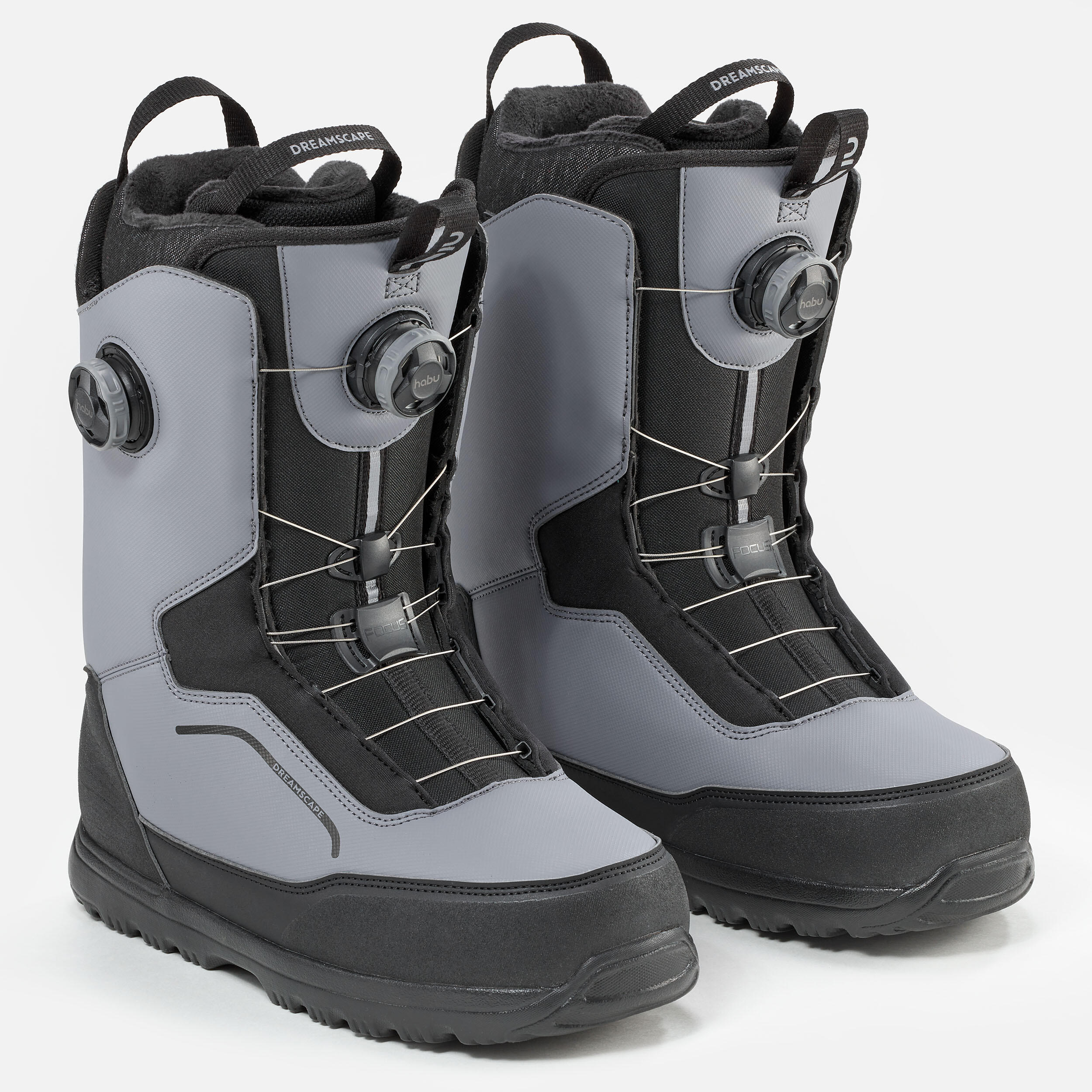 Double wheel snowboard boots, rigid flex - Allroad 900 Grey 8/15