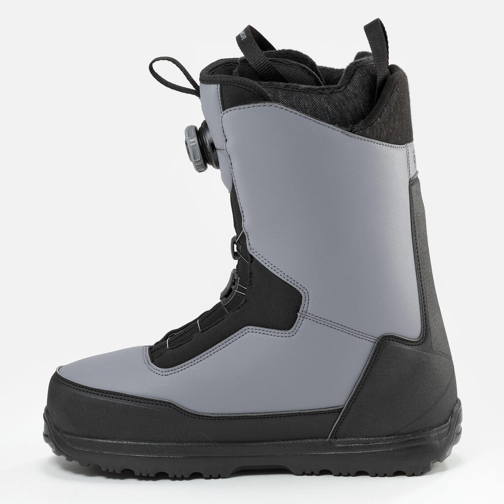 Double wheel snowboard boots, rigid flex - Allroad 900 Grey