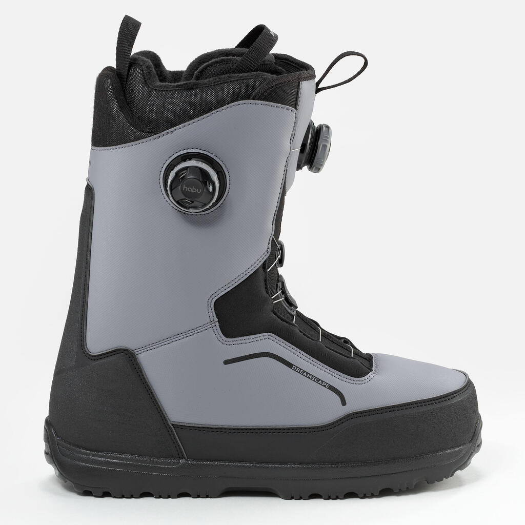 Snowboard Boots doppelter Drehverschluss starrer Flex - Allroad 900 grau