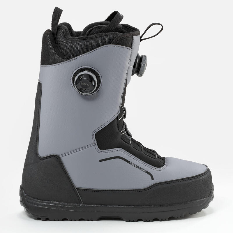 Boots snowboard rotiță dublă SNB900 gri adulți