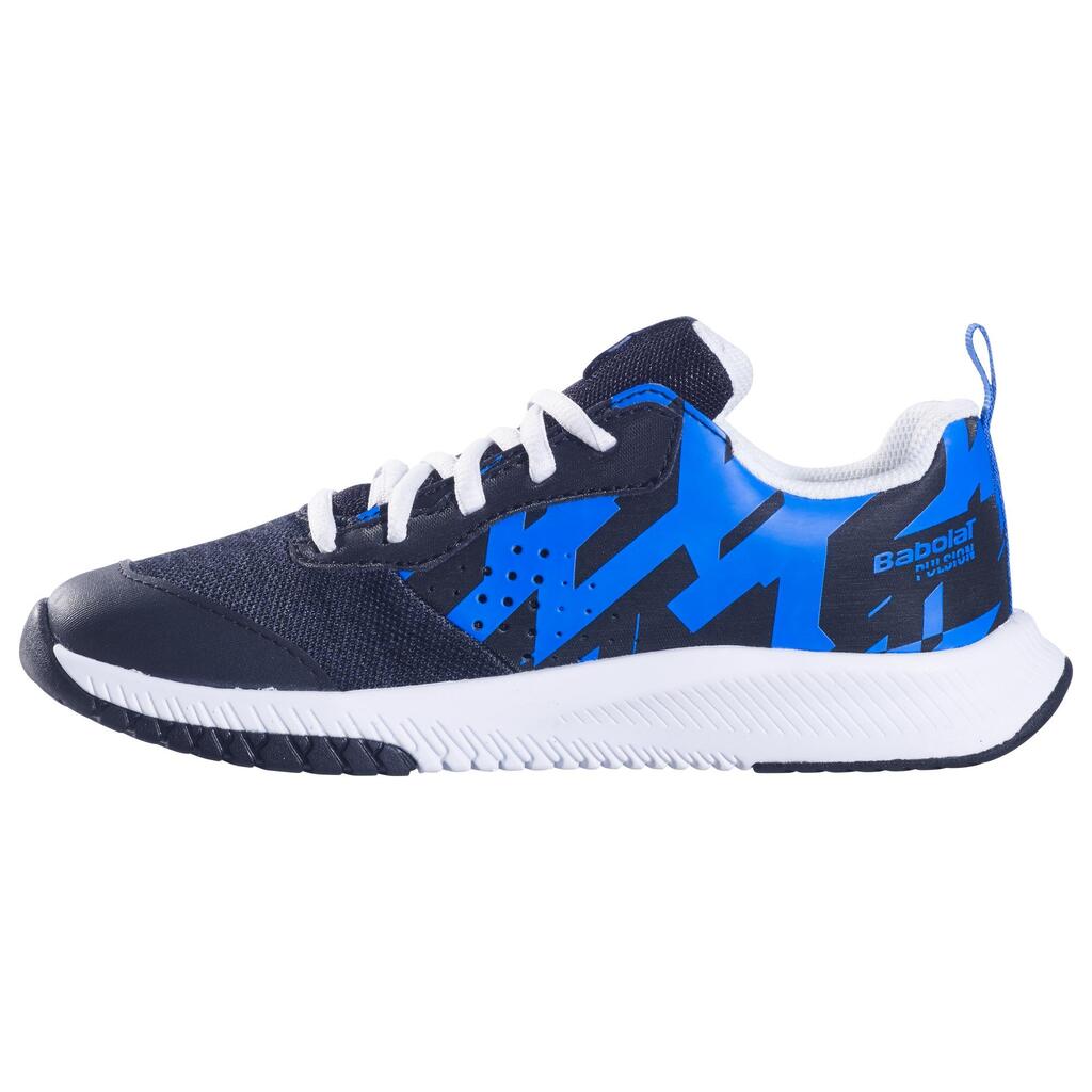 Kids' Tennis Shoes Pulsion Jr Multicourt - Blue/Black