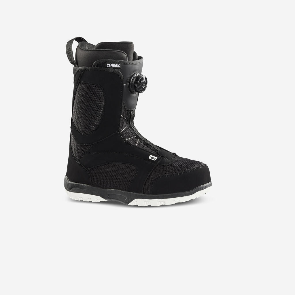 Men's Quick-tightening All-Mountain Snowboard Boots - Classic Boa - Black