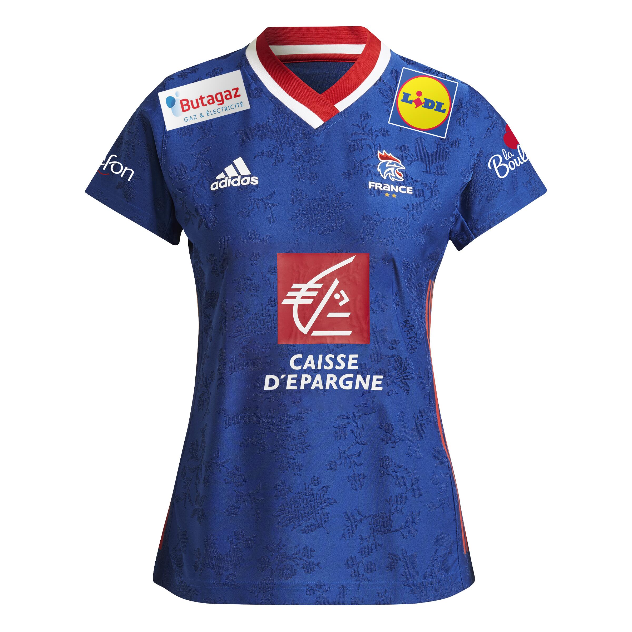 Women's Handball Short-Sleeved Replica France National Team Shirt - Blue 2/3