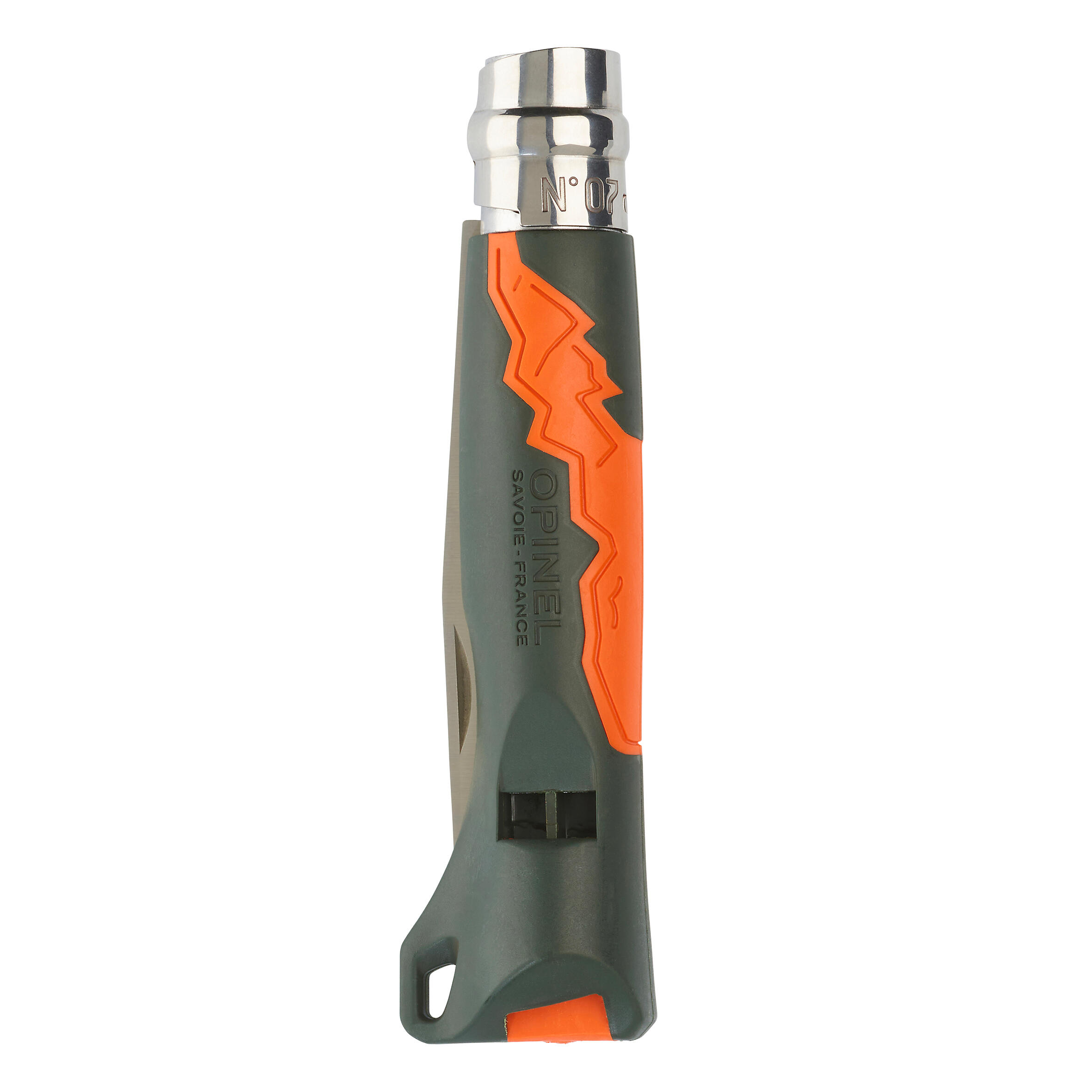 Kids' Folding Stainless-Steel Knife 7 cm - Opinel No. 7 Outdoor Green - OPINEL