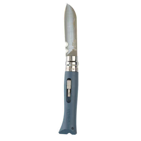 Sklopivi lovački nož Opinel br. 9 od nehrđajućeg čelika sivi