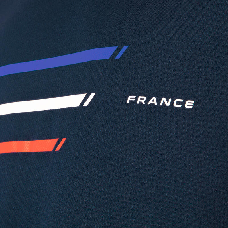 T-shirt de Rugby Adulto França R100 Azul