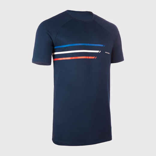 Men's/Women's Short-Sleeved T-Shirt R100 - France/Blue