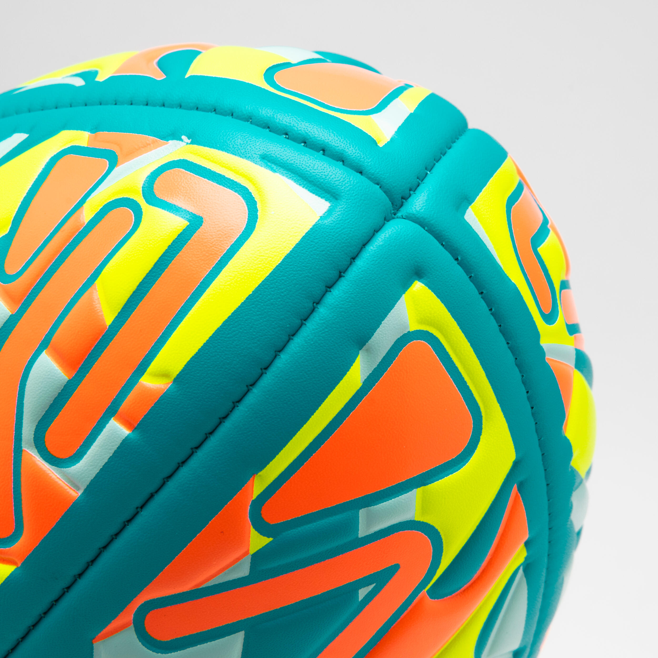 Beach Rugby Ball R100 Midi City Size 1 - Blue/Yellow/Orange 4/5
