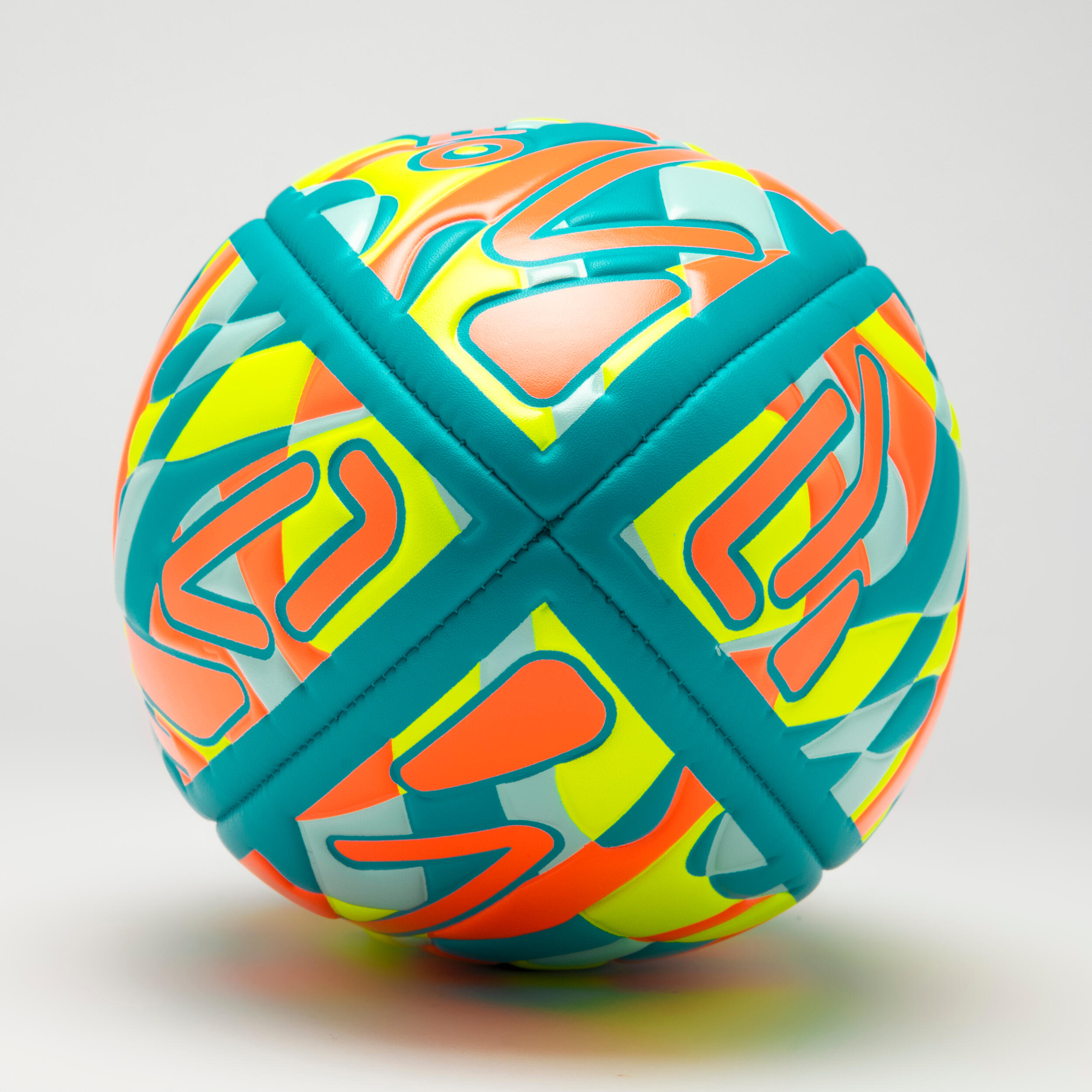 Beach Rugby Ball R100 Midi City Size 1 - Blue/Yellow/Orange 3/5