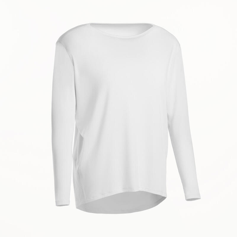 Women's Long sleeve T-shirt 500 - White
