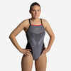 Sieviešu kopējais peldkostīms “Lexa XP”, ar baltu svītru apdruku