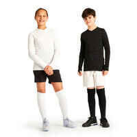 Kids' Long-Sleeved Thermal Base Layer Top Keepdry 500 - Black