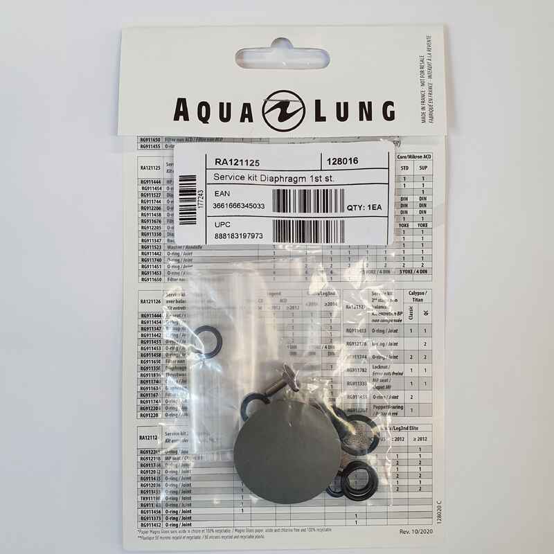 Service Kit 1st stage balanced diving regulators AQUALUNG Calypso