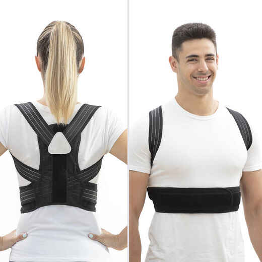 Soft 300 Men's/Women's Supportive Lumbar Brace - Black - Decathlon