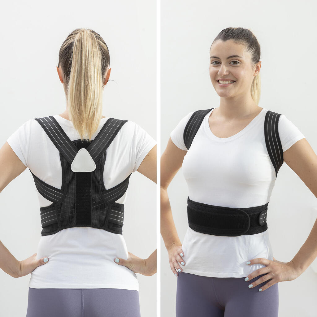 Adult Lumbar Belt / Posture Corrector - Black