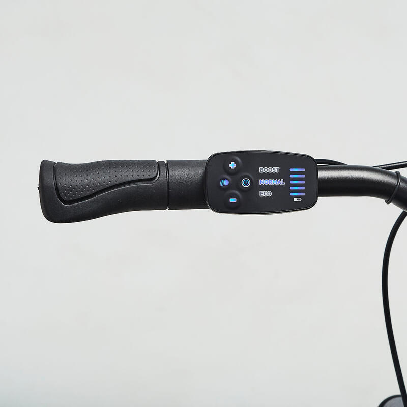 Bicicletă polivalentă electrică Riverside 100E cadru jos albastru